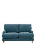John Lewis Clover Small 2 Seater Sofa, Light Leg, Chunky Chenille Teal