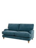 John Lewis Clover Small 2 Seater Sofa, Light Leg, Chunky Chenille Teal