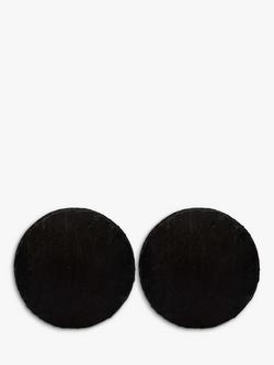 Selbrae House Round Slate Placemats, Set of 2, Natural