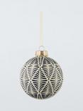 John Lewis Trinket & Treasure Diamond Leaves Bauble