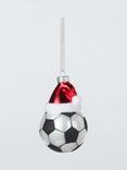 John Lewis Santa Hat Football Bauble