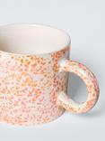 John Lewis Iridescent Stoneware Mug, 400ml, Orange/Multi
