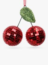 John Lewis Sugar & Spice Disco Ball Cherries Tree Decoration