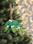 John Lewis Dawn & Dusk Felt Mistletoe Tree Decoration