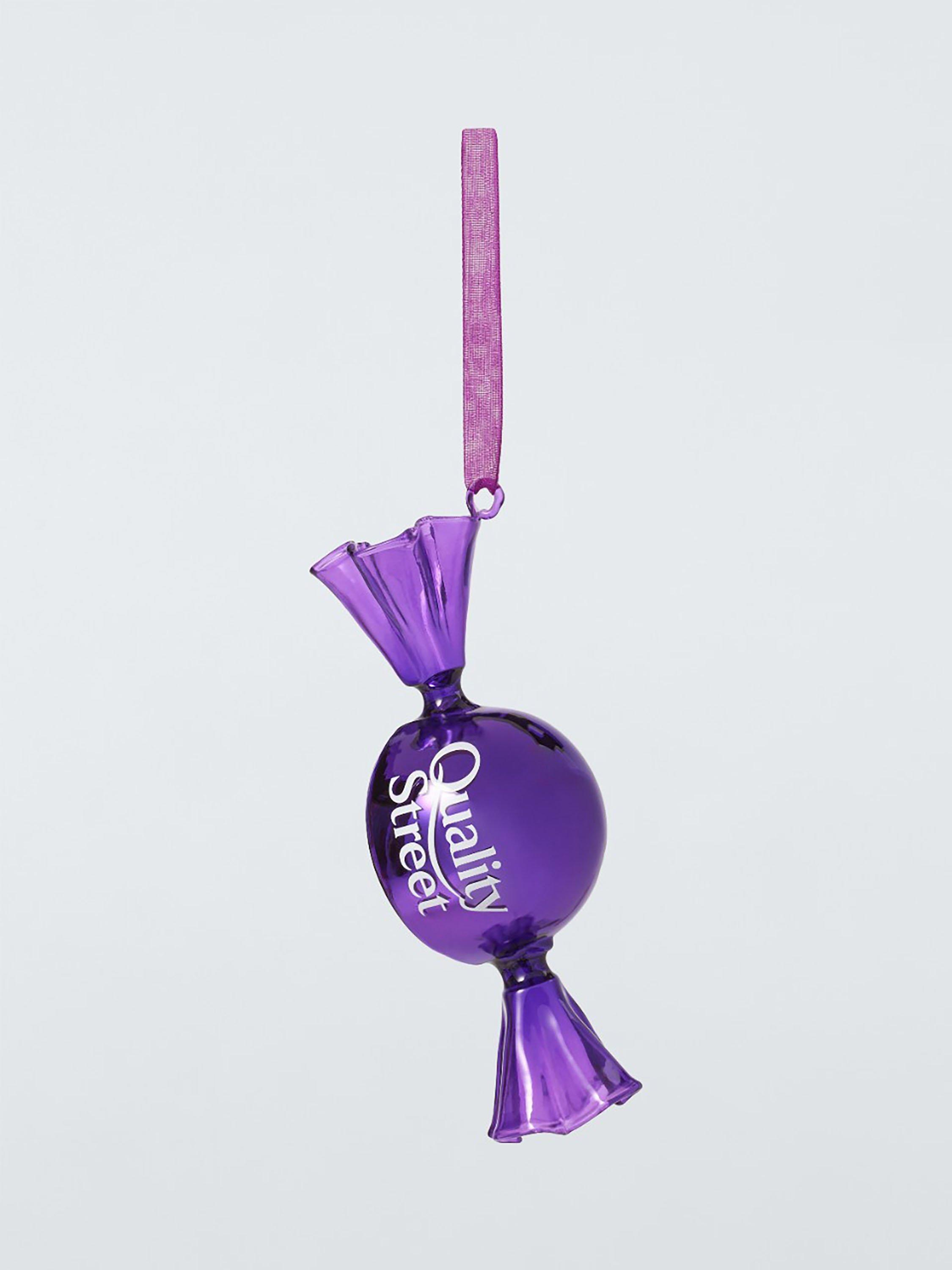 John Lewis Quality Street The Purple One Bauble