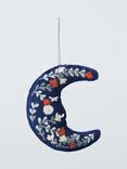 John Lewis Dawn & Dusk Embroidered Felt Moon Tree Decoration