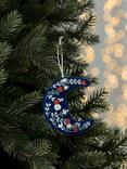 John Lewis Dawn & Dusk Embroidered Felt Moon Tree Decoration