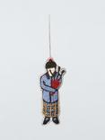 John Lewis Tourism Beaded Bagpiper Tree Decoration