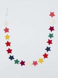 John Lewis Felt Star Garland, L180cm