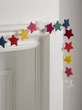 John Lewis Felt Star Garland, L180cm