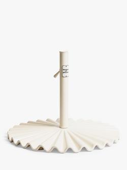 Business & Pleasure Co. Clamshell Parasol Base Weight, 25kg, Antique White