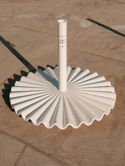 Business & Pleasure Co. Clamshell Parasol Base Weight, 25kg - view 2, Antique White