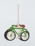 John Lewis Green Bike Bauble