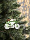 John Lewis Green Bike Bauble