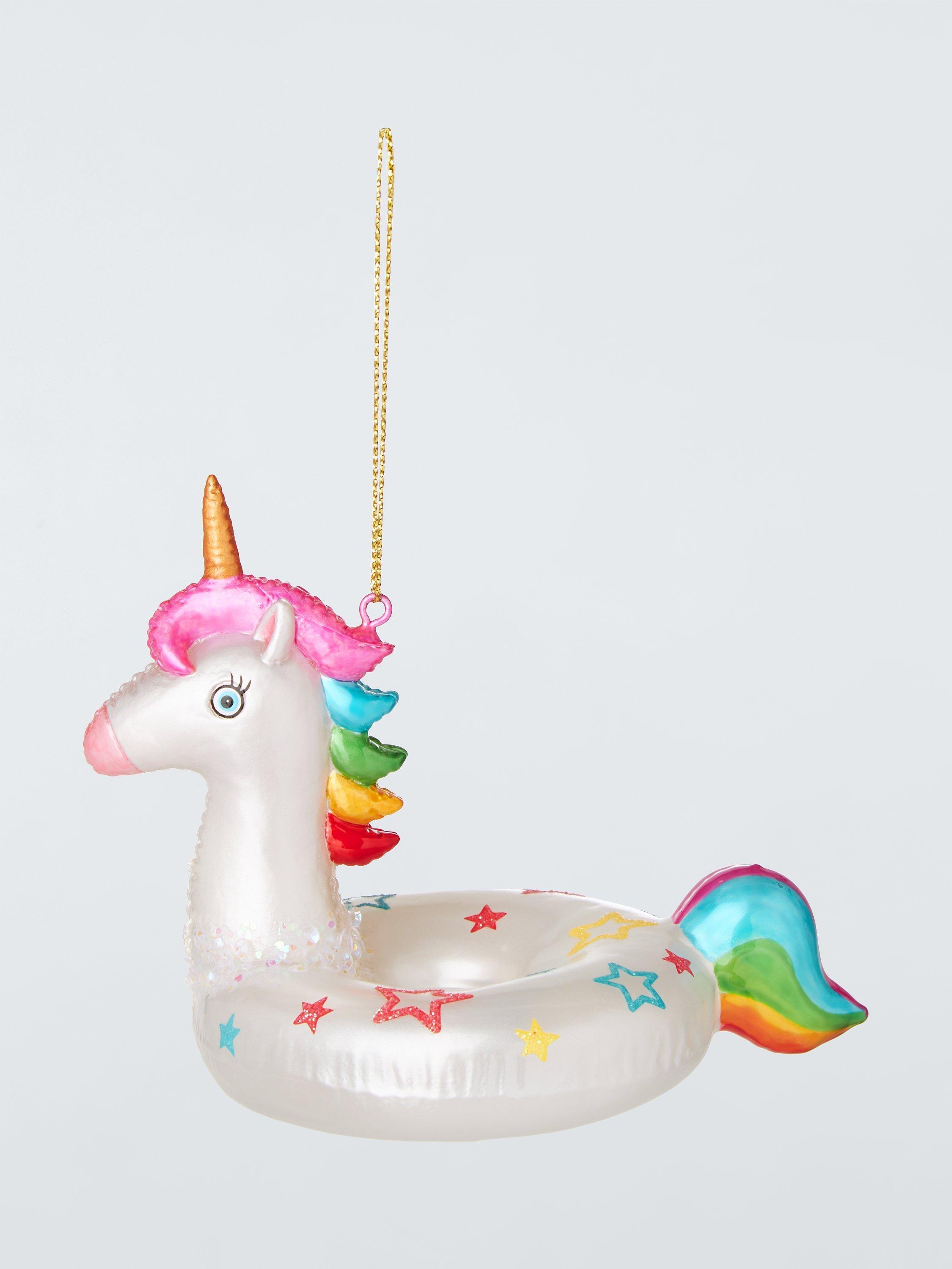 John Lewis Sugar & Spice Unicorn Inflatable Tree Decoration
