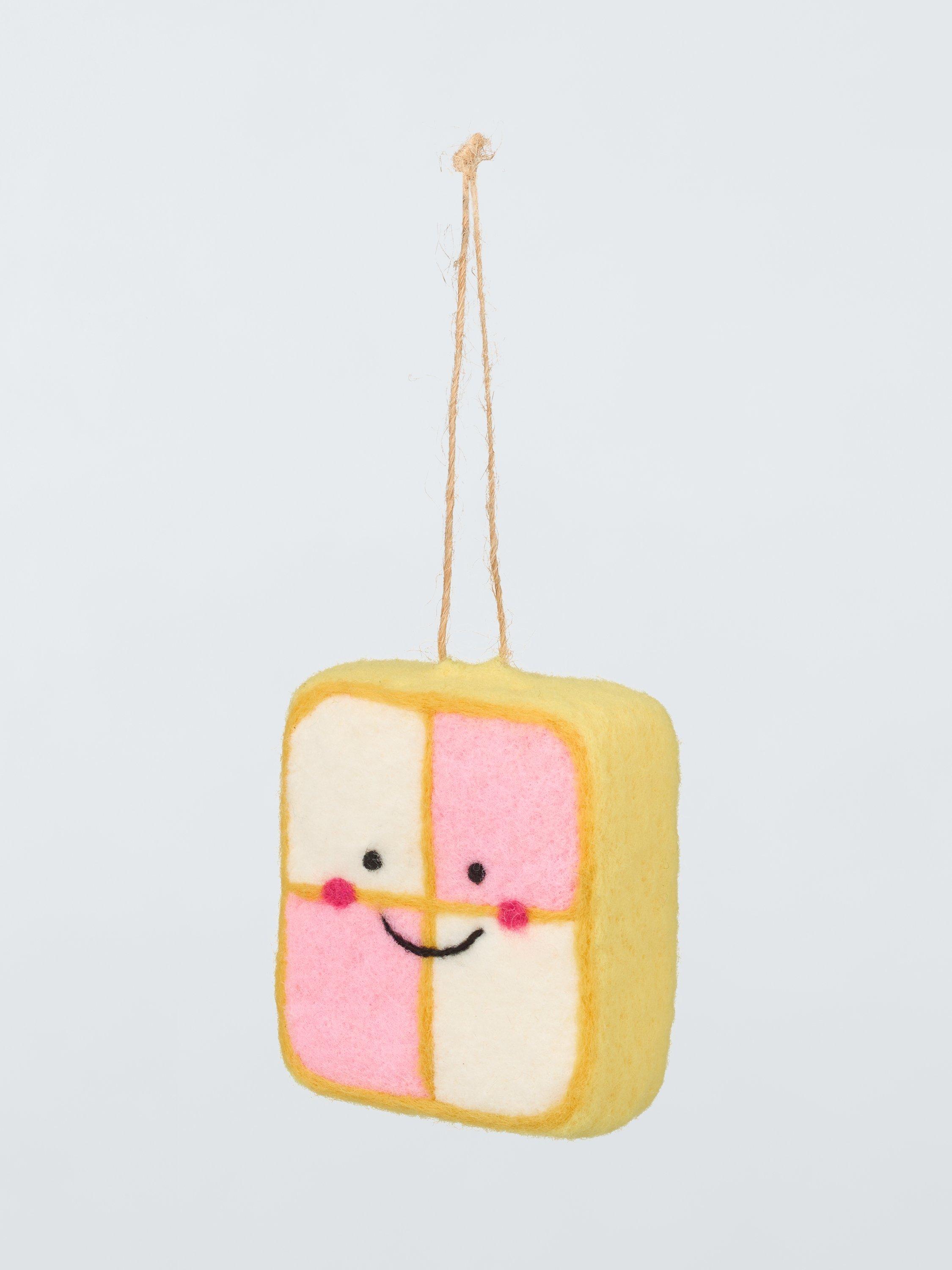 John Lewis Sugar & Spice Battenburg Slice Felt Tree Decoration