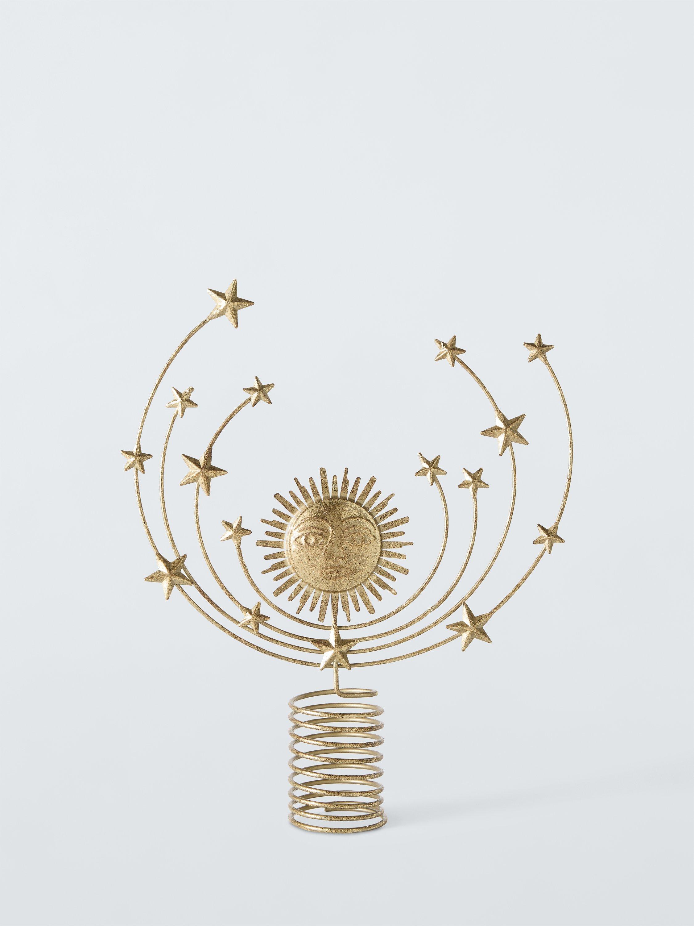 John Lewis Wisdom & Wonder Sun and Stars Metal Tree Topper