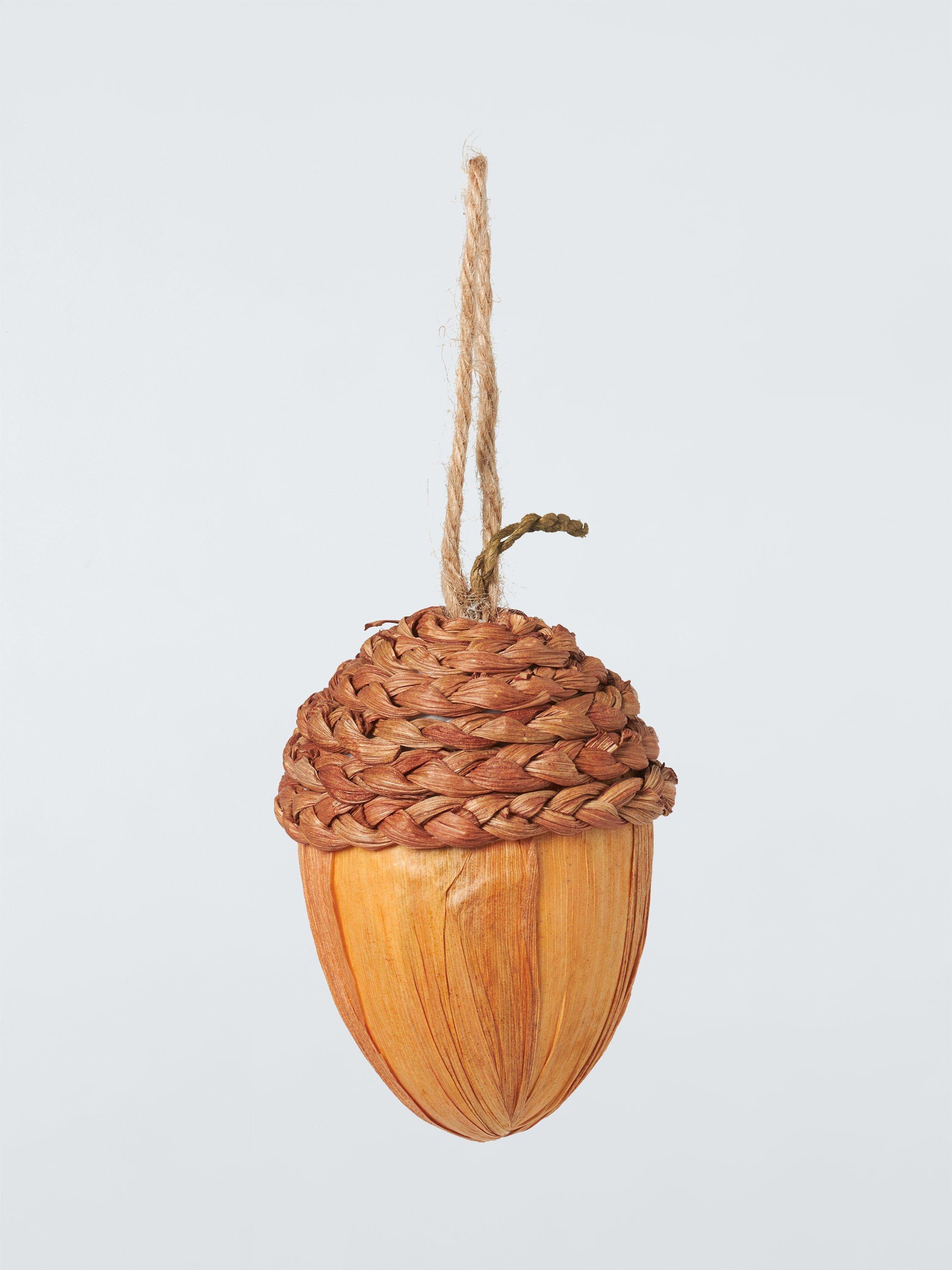 John Lewis Dawn & Dusk Raffia Acorn Tree Decoration