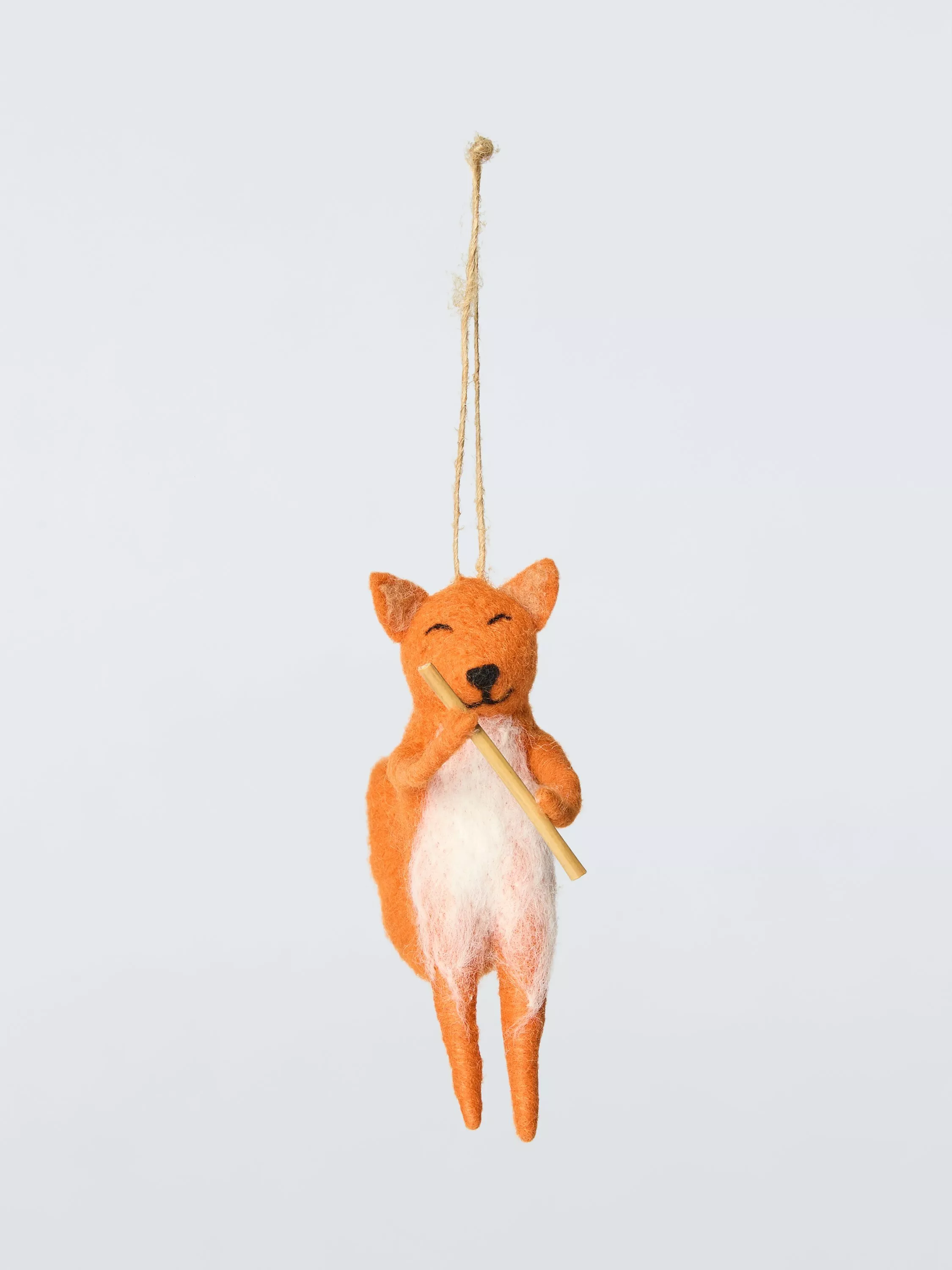 John Lewis Dawn & Dusk Fox and Whistle Felt Tree Decoration