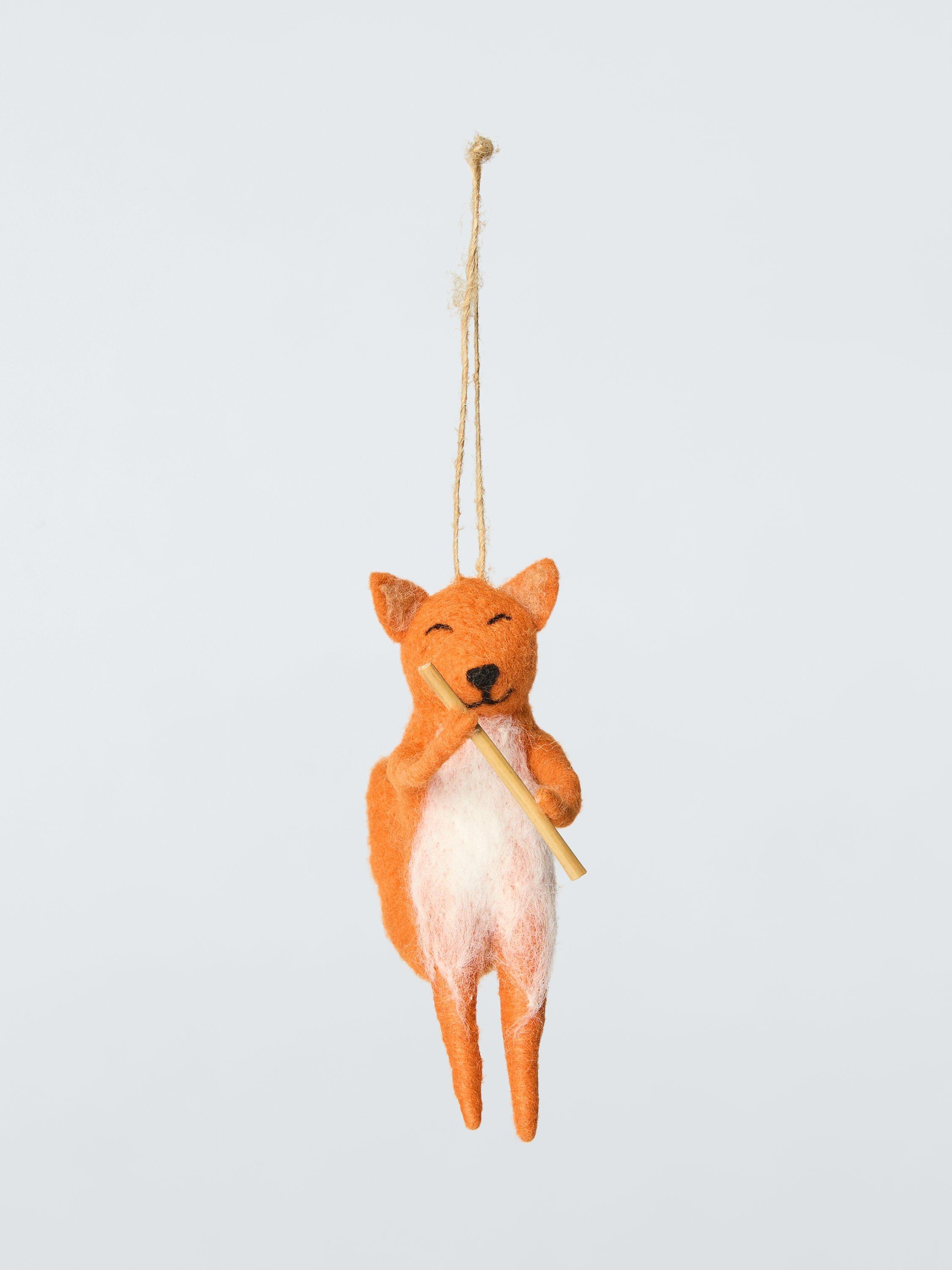 John Lewis Dawn & Dusk Fox and Whistle Felt Tree Decoration