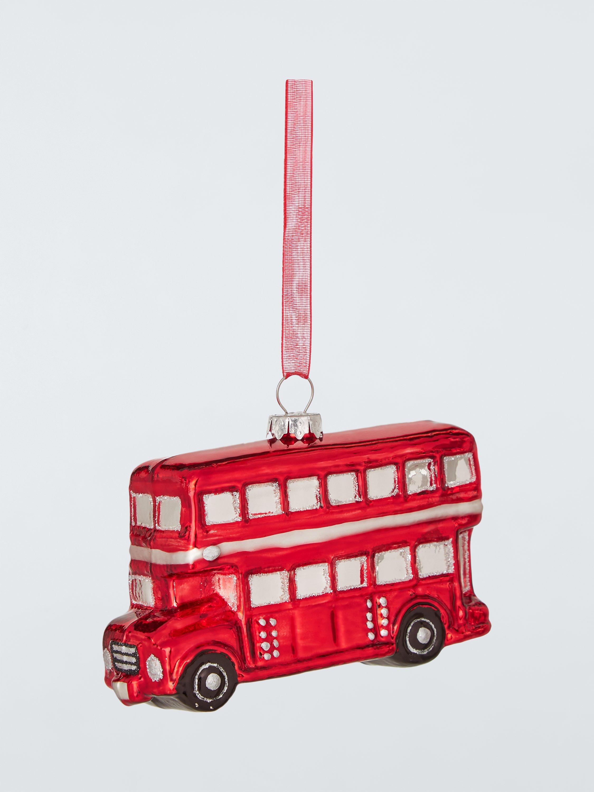 John Lewis Tourism London Red Bus Bauble