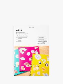 Cricut Printable A4 Sticker Paper, 8 Sheets, White