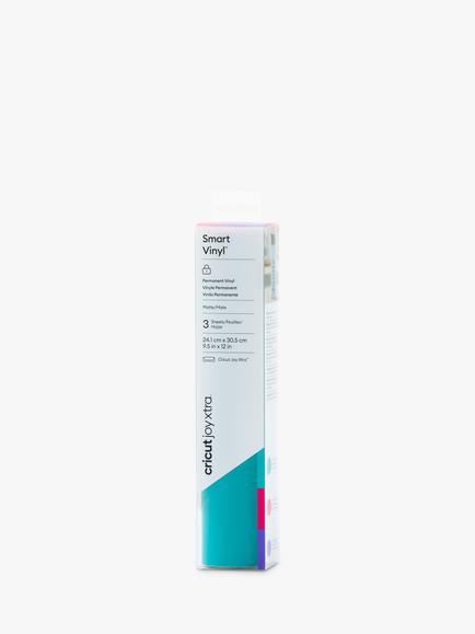 Cricut Smart Vinyl™ Permanent Matte Vinyl, 3 Sheets, Aqua/Party Pink/Purple, Multi