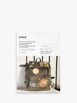 Cricut Printable A4 Iron-On for Dark Fabrics, 3 Sheets, Multi