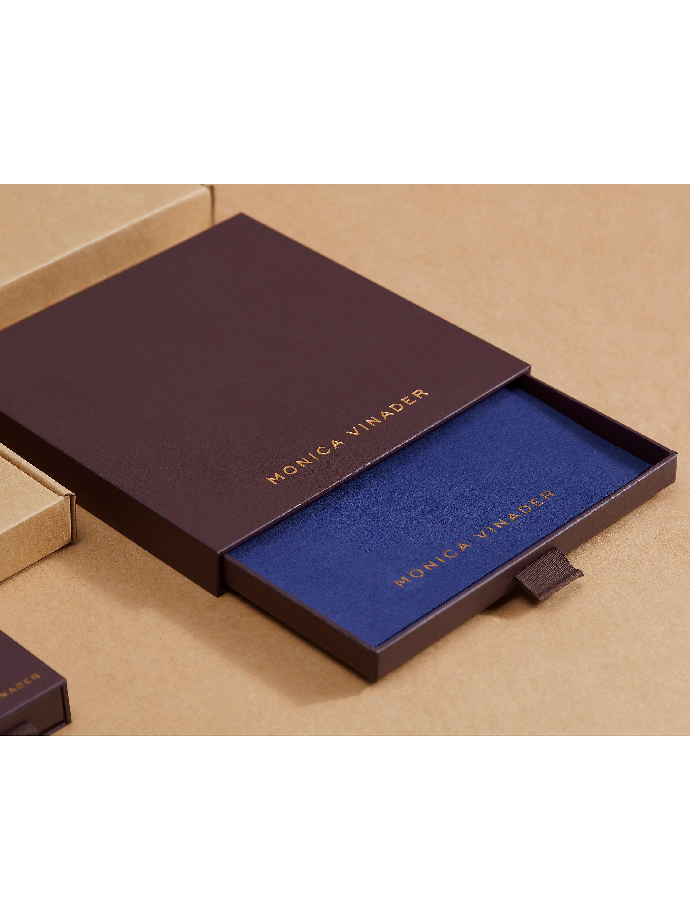 Product image 3 of 3, which shows Monica Vinader Gemstone Huggie Earrings, Gold