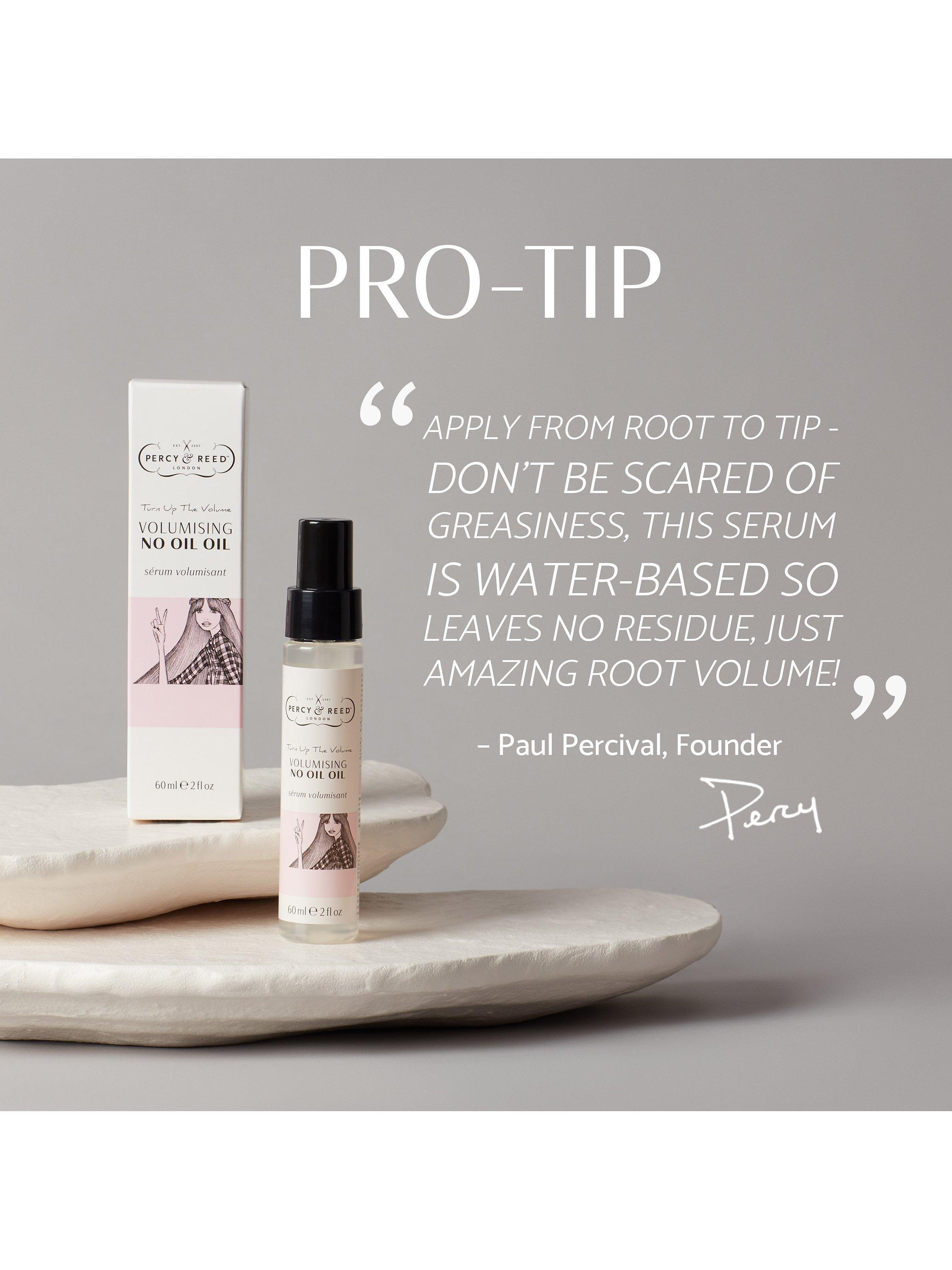 Product image 6 of 7, which shows Percy & Reed Turn Up The Volume Volumising No Oil Oil, 60ml
