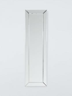 John Lewis Simple Bevelled Glass Full-Length Rectangular Wall Mirror, 140 x 40cm, Clear, Clear