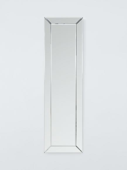 John Lewis Simple Bevelled Glass Full-Length Rectangular Wall Mirror, 140 x 40cm, Clear, Clear