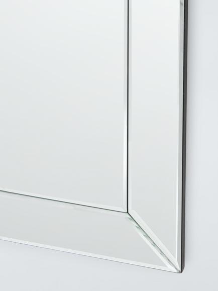 John Lewis Simple Bevelled Glass Full-Length Rectangular Wall Mirror, 140 x 40cm, Clear - view 2, Clear
