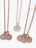 Merci Maman Personalised Name Disc Charm Necklace