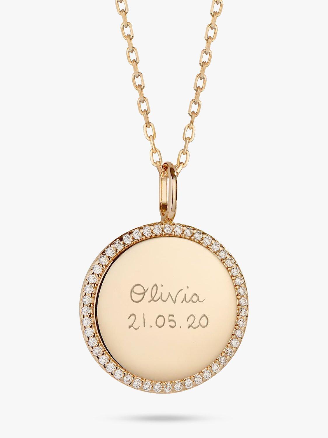 John lewis personalised jewellery store