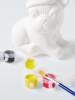 John Lewis Paint Your Own Frenchie Craft Kit - view 2, Multi