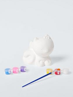 John Lewis Paint Your Own Kitty Craft Kit, Multi