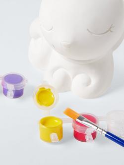 John Lewis Paint Your Own Kitty Craft Kit - view 2, Multi