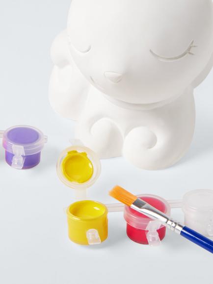 John Lewis Paint Your Own Kitty Craft Kit - view 2, Multi