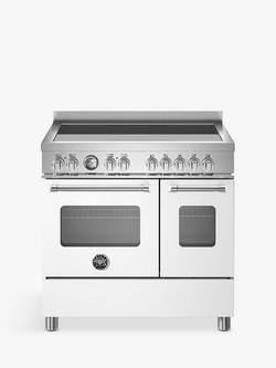 Bertazzoni Master Series 90cm Electric Range Cooker with Induction Hob, Matt White