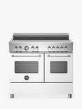 Bertazzoni Master Series 100cm Electric Range Cooker with Induction Hob, Matt White