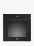 Bertazzoni Modern Series FMOD6117PTB1 60cm Self Cleaning Built-In Electric Single Oven, Black Glass