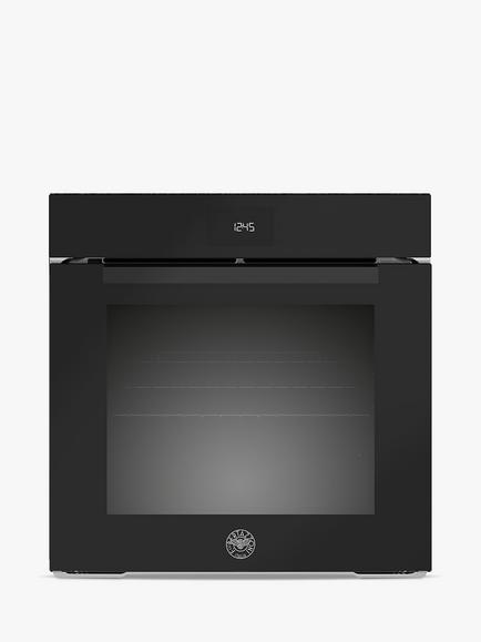Bertazzoni Modern Series FMOD6115PLB2 60cm Built-In Electric Single Oven, Black Glass, Black Glass