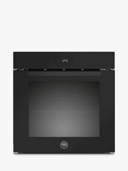 Bertazzoni Modern Series FMOD6115ELB1 60cm Built-In Electric Single Oven, Black, Black Glass