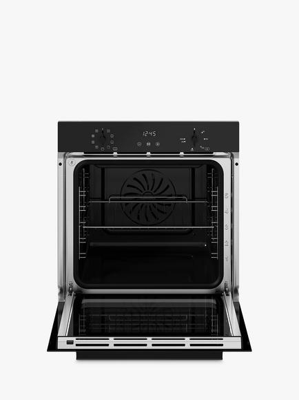 Bertazzoni Modern Series FMOD6093ESB1 60cm Built-In Electric Single Oven, Black - view 2, Black Glass