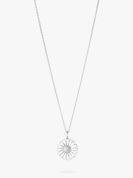 Georg Jensen Daisy Pendant Necklace, Sterling Silver, Sterling Silver