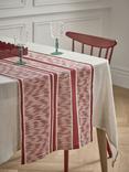 John Lewis X Collagerie Ikat Stripe Runner, Red