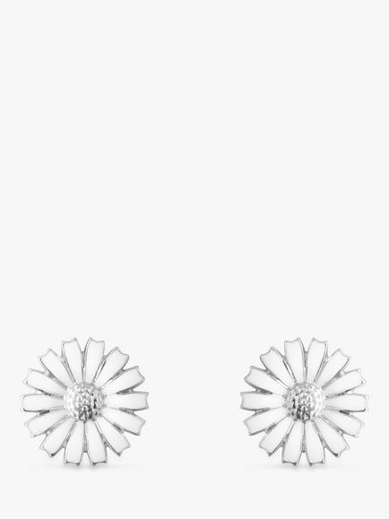Georg Jensen Daisy Stud Earrings, Silver, Silver