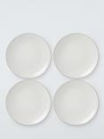 John Lewis Two Tone Stoneware Dinner Plate, Set of 4, 26cm