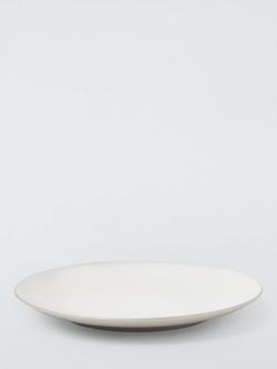 John Lewis Two Tone Stoneware Dinner Plate, Set of 4, 26cm - view 2, Grey